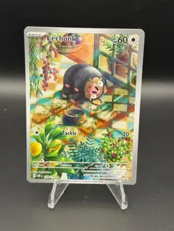 Lechonk 209/197 Illustration Rare Obsidian Flames Pokemon Near Mint - Image 1