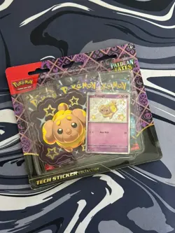 Pokemon TCG Scarlet & Violet Paldean Fates Tech Sticker Collection | Fidough | - Image 1