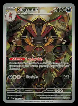Kingambit 220/198 Illustration Rare Scarlet & Violet Pokemon Near Mint - Image 1
