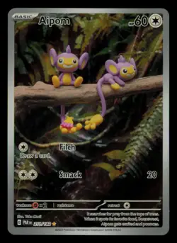 Aipom 211/182 Illustration Rare Paradox Rift Pokemon Near Mint - Image 1