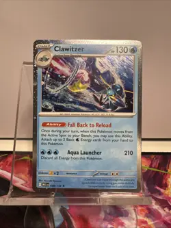 Clawitzer (Cosmos Holo) 038/132 Pokemon Mega Evolution Holo - NM - Image 1