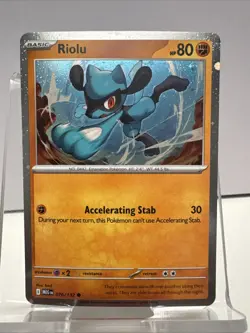 Riolu Cosmos Holo 076/132 Pokemon Mega Evolution - NM - Image 1