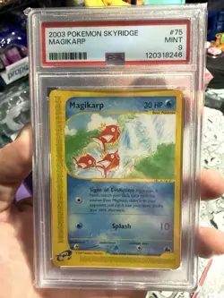 2003 Pokemon Skyridge Magikarp 75/144 Non-Holo PSA 9 - Image 1
