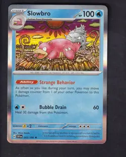 Slowbro 043/198 Rare Scarlet & Violet Pokemon Holo Near Mint - Image 1