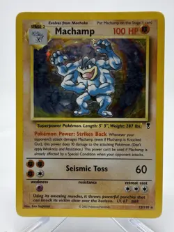 Pokemon Machamp 15/110 Legendary Collection Holo Rare WOTC 2002 TCG - Image 1