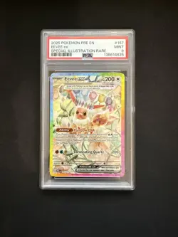 Eevee Ex Special Illustration Rare Pokemon Prismatic Evolutions 167/131 PSA 9 - Image 1