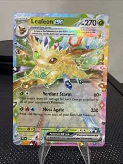 Pokemon Leafeon EX Full Art Promo Holo Double Rare 006/131 Prismatic Evolutions… - Image 1