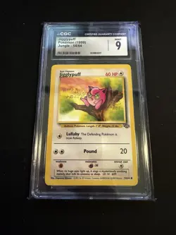 Pokemon TCG Jigglypuff 54/64 Jungle Regular - CGC Mint 9 - Image 1