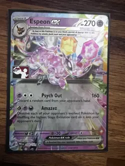 Stamped Espeon EX #034/131 - Pokemon TCG Prize Pack Series 7 - Play Stamp - Image 1