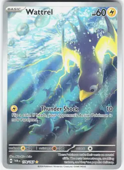 Wattrel 178/167 Illustration Rare Twilight Masquerade Pokemon Near Mint - Image 1