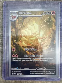 Ninetails 199/197 Obsidian Flames Holo Full Art IR Illustration Rare Pokemon - Image 1