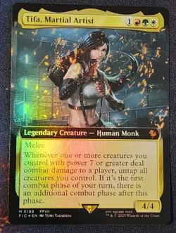 Tifa, Martial Artist [Extended Art Foil] #188 Magic Final Fantasy Commander - Image 1