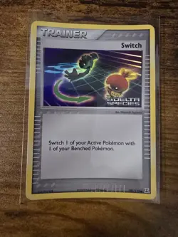 Pokemon TCG Switch Trainer 102/113 Ex Delta Species Stamped Holo- English MP LP - Image 1