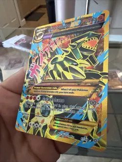Pokemon TCG Primal Groudon EX 97/98 Full Art Ultra Rare Ancient Origins 2015 - Image 2