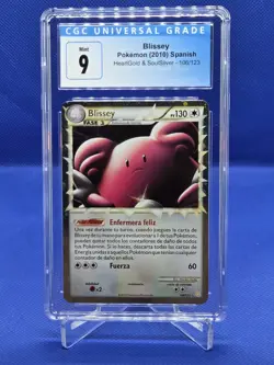 Pokemon Spanish HeartGold & SoulSilver Blissey Prime 106/123 CGC Mint 9 - Image 1