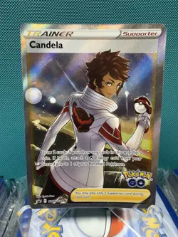 Candela SWSH228 Full Art Trainer Black Star Promo POKEMON GO - Image 1