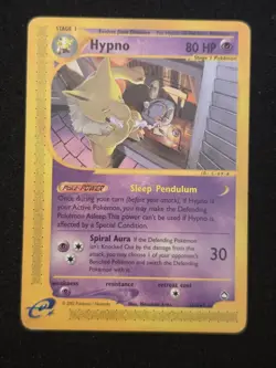 Pokemon TCG Hypno 16/147 Aquapolis Rare E-Reader Regular EN 2002 HP80 - Image 1