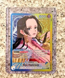 Boa Hancock - OP14-041 (Alternate Art) The Azure Sea's Seven Foil NM Leader - Image 1