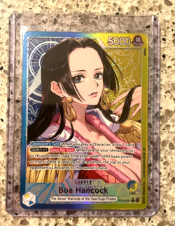 Boa Hancock - OP14-041 (Alternate Art) The Azure Sea's Seven Foil NM Leader - Image 2