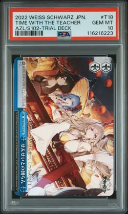 2022 WEISS SCHWARZ JAPANESE AZUR LANE TRIAL DECK TIME WITH THE TEACHER PSA 10 - Image 1