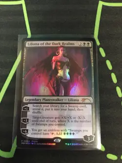MTG Magic The Gathering Liliana Of The Dark Realms Foil Promo Planeswalker - Image 1