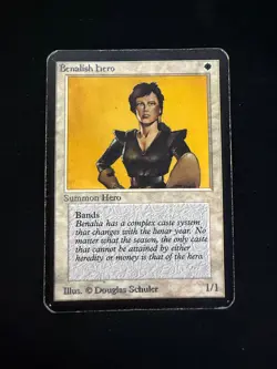 Magic The Gathering: Alpha Benalish Hero MTG Alpha - Image 1