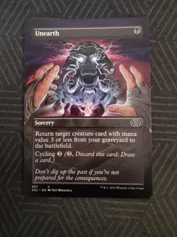 mtg unearth borderless double masters 2022 - Image 1