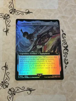 MTG Conformer Shuriken Extended Art Foil Final Fantasy Magic The Gathering - Image 1