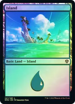Island (Foil) - 267/281 - Land - Dominaria United - Magic - MTG - Image 1