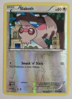 Pokemon SLAKOTH 101/124 Reverse Holo Dragons Exalted - Light Play 🍒 - Image 2