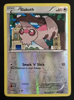 Pokemon SLAKOTH 101/124 Reverse Holo Dragons Exalted - Light Play 🍒 - Image 4