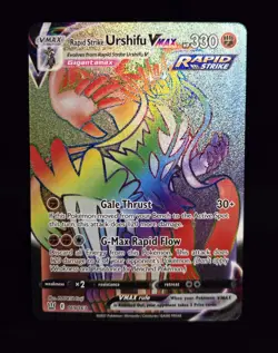 Pokemon TCG - RAPID STRIKE URSHIFU VMAX #169 SECRET RARE - BATTLE STYLES 2021 NM - Image 1