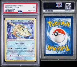 Pokemon Swsh Radiant Steelix Lost Origin PSA 7 - Image 2