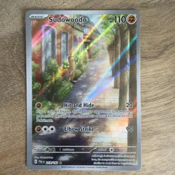 2023 Pokemon PALDEA EVOLVED SUDOWOODO IR ILLUSTRATION RARE HOLO 219/193! NM - Image 1