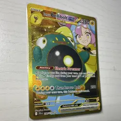 Pokemon Iono's Bellibolt ex 188/159 Sv09 Hyper Rare Full Art Holo ENG Fresh Pull - Image 2
