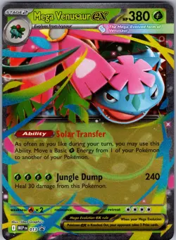 Mega Venusaur ex 013 Holo Promo ME: Mega Evolution Promo Pokemon Near Mint - Image 1