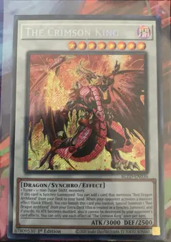 Yu-Gi-Oh! TCG - The Crimson King BLZD-EN036 Blazing Dominion Secret Rare - Image 1