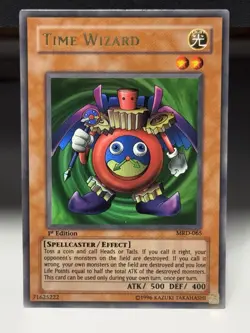 Time Wizard MRD-065 Metal Raiders 1st Edition Ultra Rare #4 - Image 1
