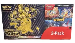 Pokemon Surging Sparks Elite Trainer Box + Booster Bundle COSTCO 2-PACK - Image 1