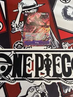 King (Alternate Art) EB04-031 One Piece OP-14 The Azure Sea's Seven Foil NM - Image 1