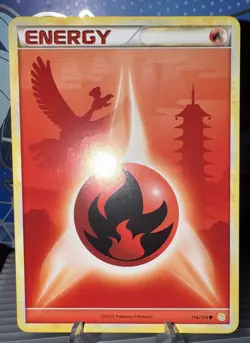 Pokemon TCG Fire Energy HeartGold SoulSilver, Regular Ho-Oh Card 116/123 - Image 3