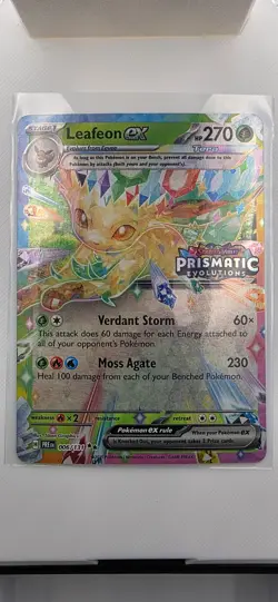 Leafeon ex - (Prismatic Evolutions Stamp) Holo Promo Miscellaneous Cards & Produ - Image 1