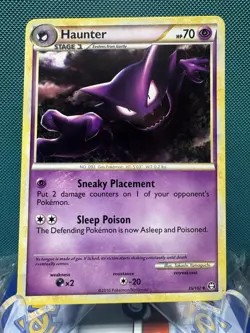 Haunter 35/102 Triumphant Regular Uncommon Stage 1 HP 70 2010 Pokemon Card | LP - Image 1