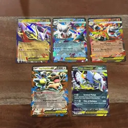 Pokemon Mega Evolution Set of EX Double Rare 5 Card Lot NM - Image 1