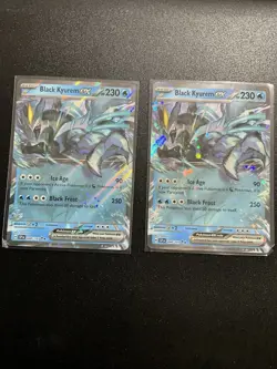 Pokemon TCG Black Kyurem ex 048/191 SSP Holo English 2-Card Lot - Image 1