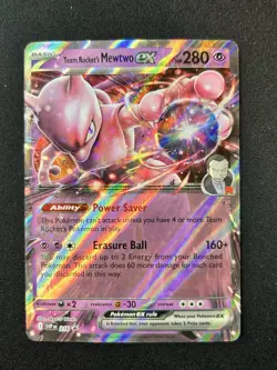 Pokemon TCG - Team Rocket's Mewtwo EX 216 - Black Star Promo - Destined Rivals - Image 1