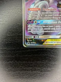 Pokemon Mewtwo and Mew Tag Team GX Sun Moon SM191 Holo Promo Card NM - Image 4