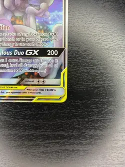 Pokemon Mewtwo and Mew Tag Team GX Sun Moon SM191 Holo Promo Card NM - Image 5
