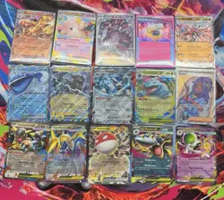 Pokemon TCG 15-Card Lot Full Art Alt Art Holo ex/V Trainer - Image 1