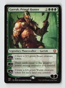 Garruk, Primal Hunter*Non-Foil* Commander 2021 190 NM - Image 1